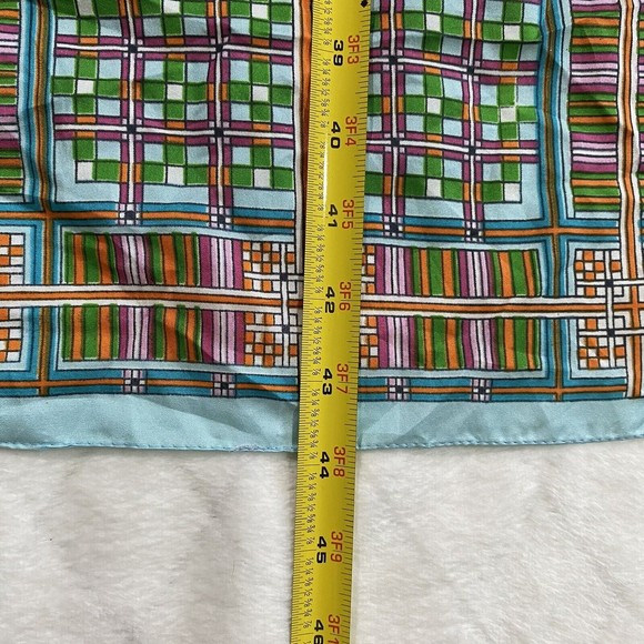 Vtg Glentex Rectangle Scarf 100% Polyester Made in Italy Retro Festival Boho MOD - Picture 7 of 7